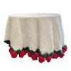 Rose Bouquet Blanket Handmade Crocheted Rose Blanket Floral Design Throw Blanket
