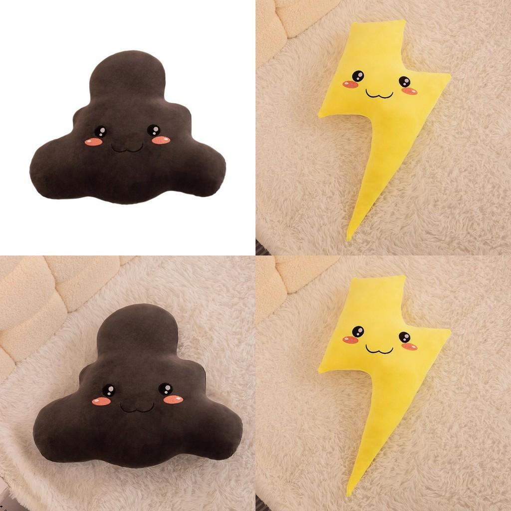 Adorable Lightning Cloud Plush Pillow Cushion Soft And Creative Gift For Sofas