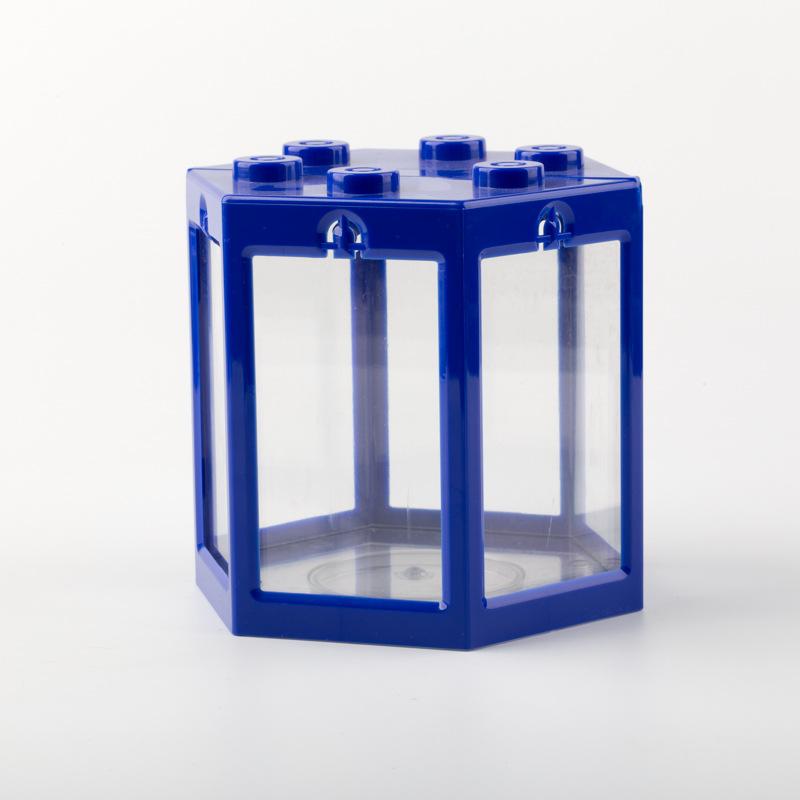 Aquarium Fish Tank Creative Multicolor Stackable Building Blocks Ecological For Small Reptile Pet Box Landscape Sea Decoration