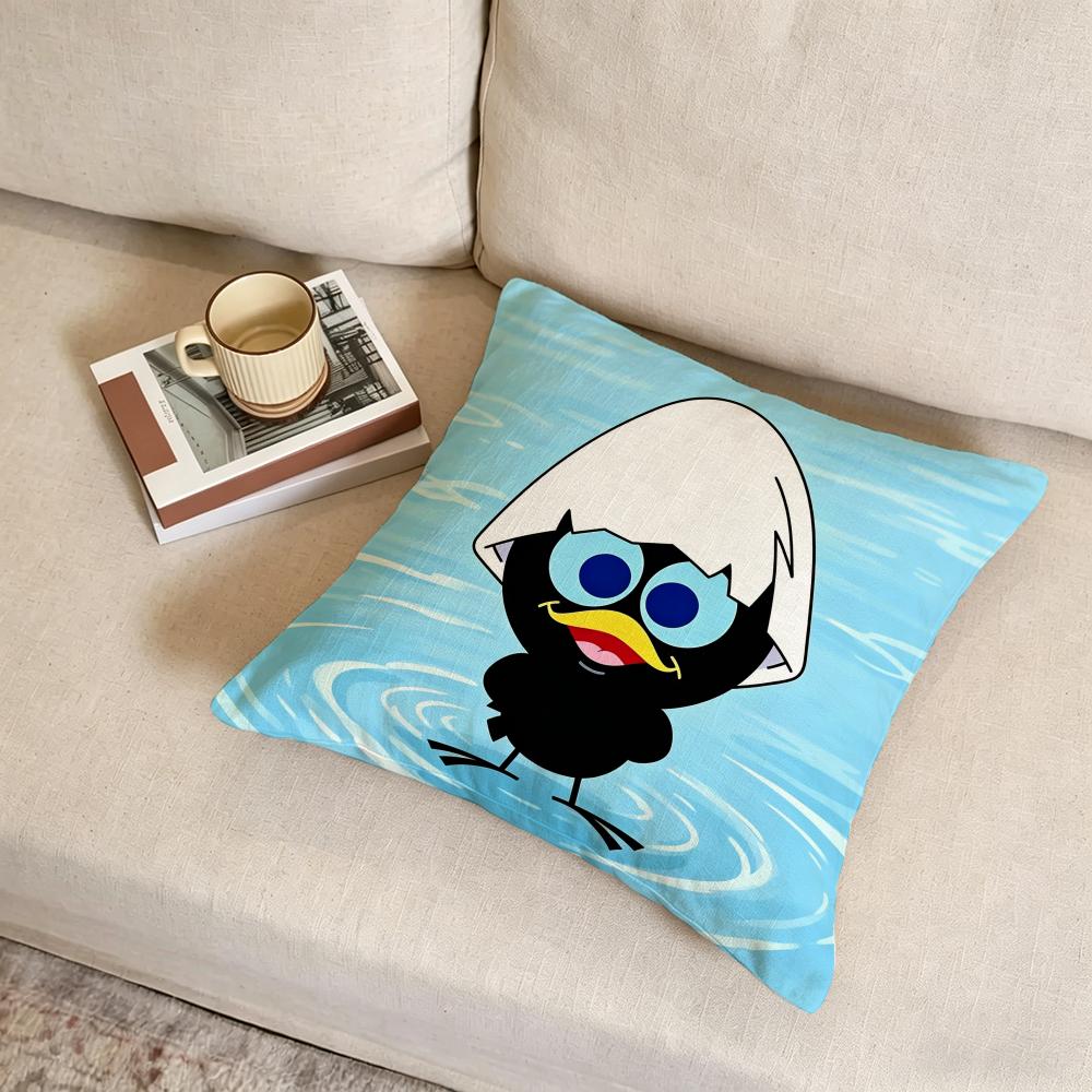 Cushion Cover fabric soft furnishingPillowcase cushion cover sofa pillow home decoration ACartoon Calimero Fun