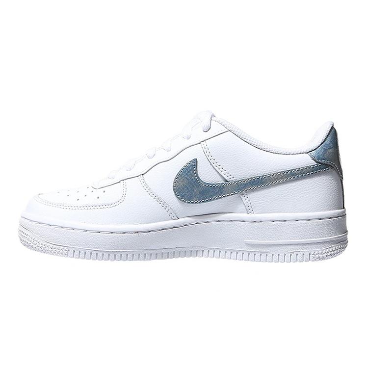 

Nike Air Force 1 Trainers In White Blue Low-Top Kids Skateboarding Shoes White Gray Teenagers 36.5