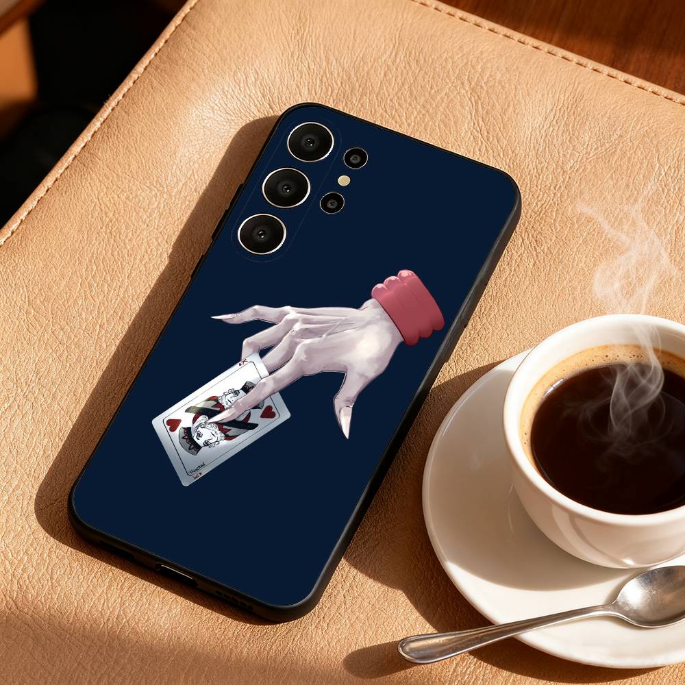 A-Ace of Spades Poker Phone Case For Samsung S25,24,23,22,30,21,10,9,Ultra,Plus,Lite,FE Soft Black Case