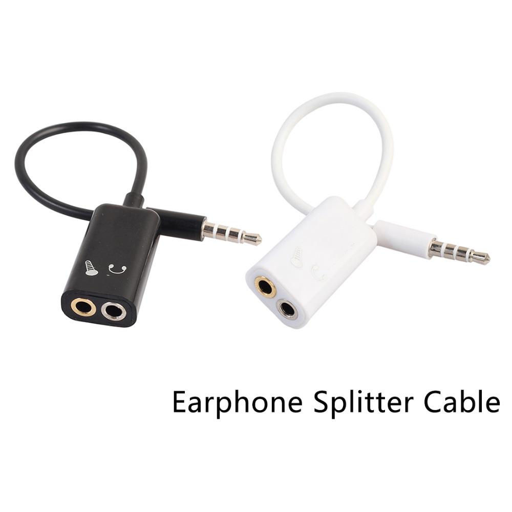 Мини-наушников сплиттер 3,5 мм Aux аудио джек стерео наушники двойной ...