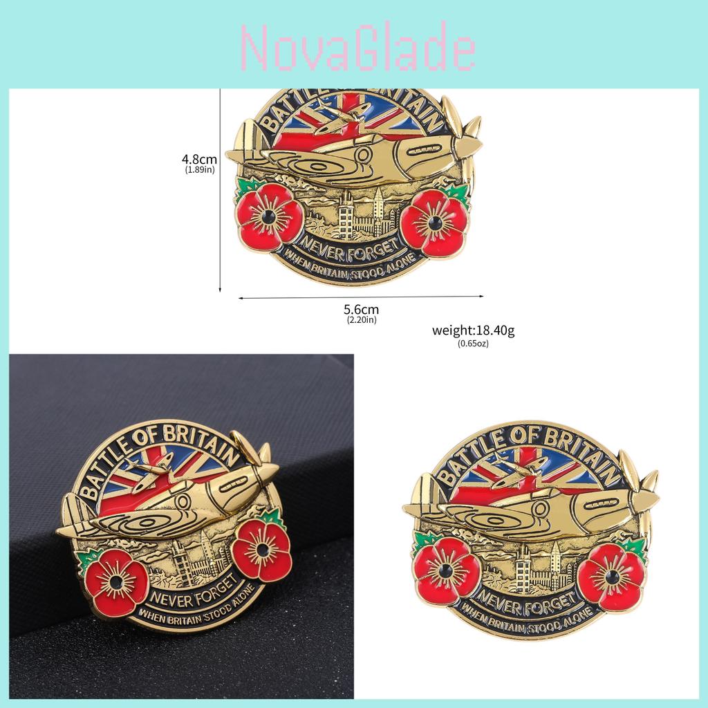 Battle Of Britain Commemorative Badge Alloy Letter Pin For Men Women Casual Wear