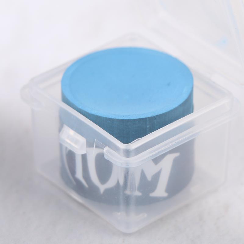 1 Pcs With Storage Box No-Slip Billiard Chalks Pool Cue Stick Chalk Snooker Easy Powder Billiard Chalk Pool Accessories