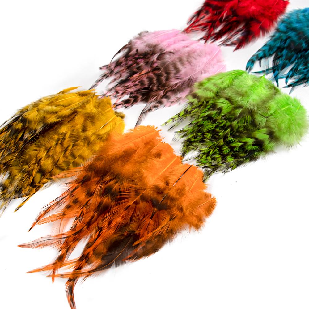 10-15Cm Dyed Chicken Feathers Natural Pheasant Feather For Party Diy Jewelry Handicrafts Plumes Crafts Decoration R