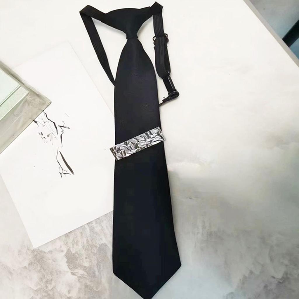 Uniform Black Ties For Janpanese JK Uniform Cosplay Accessory Neckwear Jk Seifuku Cute Anime Necktie with Pin