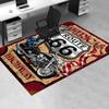 "Americas Route 66 Highway Metal Sign Motorcycle Decor"Office Mat Home Decor Office Desk Chair Rugs Chair Carpet for Office Chair Mat Gift F