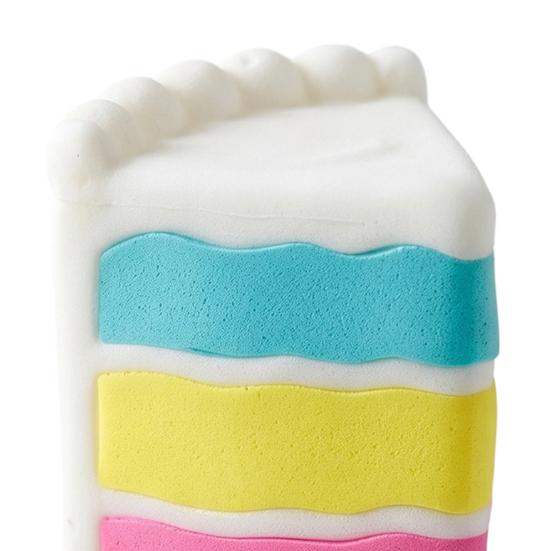 Rainbow Cake Stress Relief Toy Slow Rising Dessert Squeeze Toy Home Office Workers Hand Relaxation Sensory Toy Party Favors
