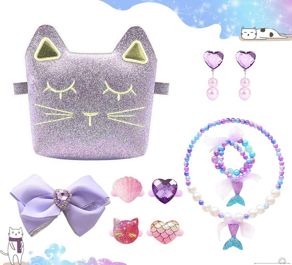 Luxurious Princess Accessories Set for Sparkly Transform Into a Cosplay [Luxureux] 10-piece Kids, Costume, Princess/Play