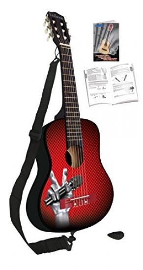 Lexibook guitare acoustique the voice la plus belle voix, en bois, 6
