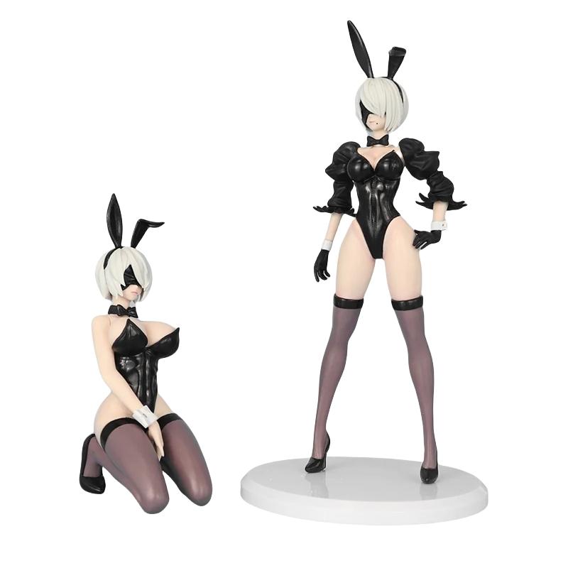 14-23cm NieR: Automata 2B Bunny Ver. Action Figure Anime Collectible PVC Model Toys Statue Doll Desktop Decoration Adults Gift