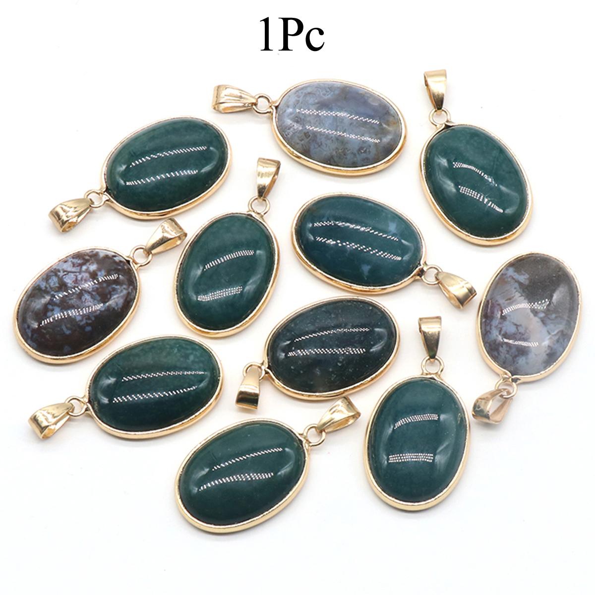 

1 шт., хрустальный кулон с целительным эффектом Рейки, энергетический натуральный камень опал бирюзовый агат овальные подвески для изготовления ювелирных изделий своими руками ожерелье креативные подвесные аксессуары 1Pc/25×19mm