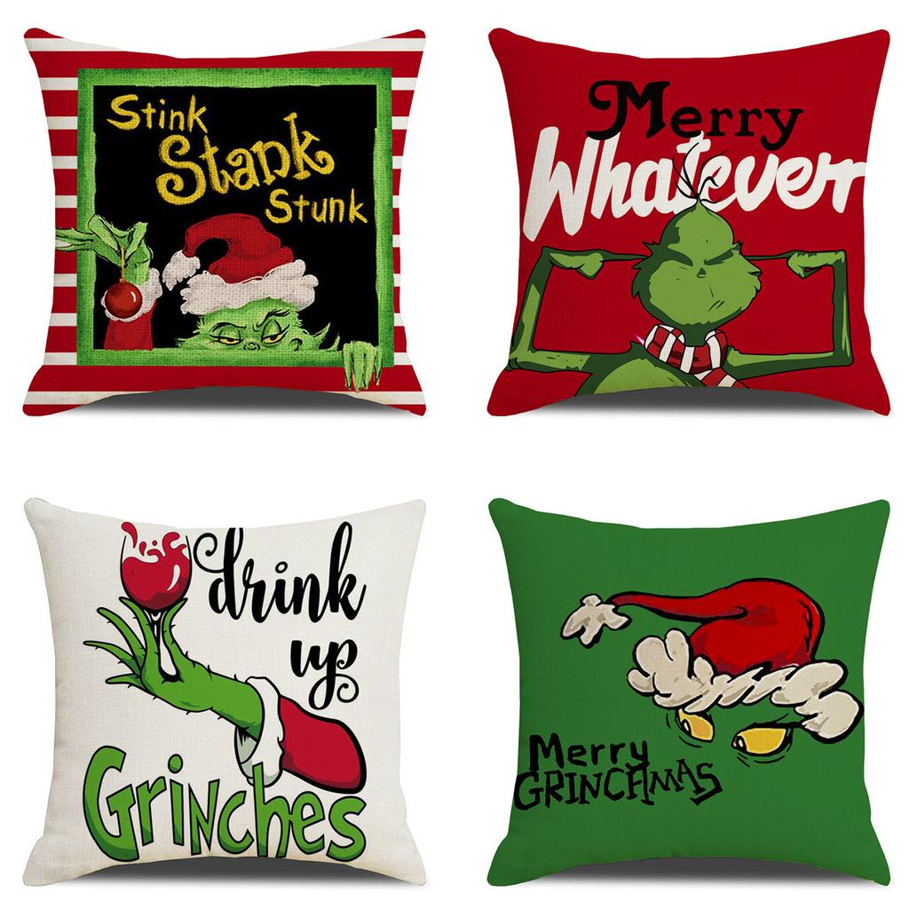 45cm Christmas Four Piece Pillowcase Set  Christmas Decoration Home Decoration 2024 Christmas Decoration