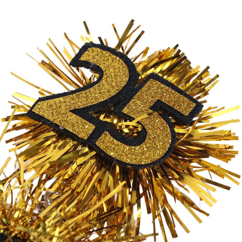 Black Gold 2025 New Year Headbands Wear-resistant Cosplay Headbands  Costume Party Accessories