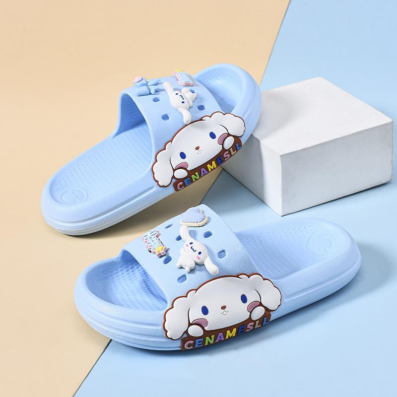 

Удобные детские мультяшные шлепанцы, дышащая летняя обувь из ЭВА для девочек Light Blue,40-41