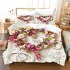 Girls Teen Romantic Bedding Collection King Paris Eiffel Tower Duvet Cover Microfiber British Style Love Heart Cartoon Comforter Cover