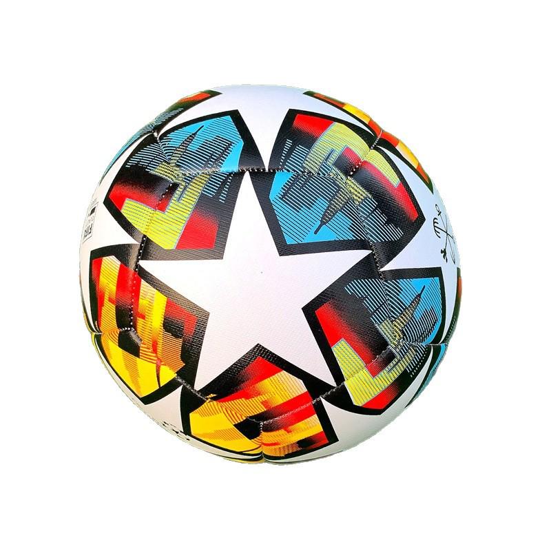 Premier League Size 5 Thickened Match Ball - Suitable for Champions League & World Cup, Machine-Sewn Football