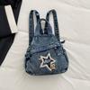 Denim Rucksack Damen Rucksack mit großer Kapazität