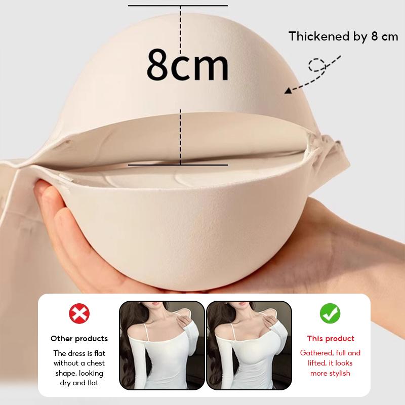 Front Closure Push Up Women's Bra Seamless Wireless Backless Bras Add Cup Thick Cup Brassiere Sexy Low Back Multiway Brassiere Gather Lingerie Female