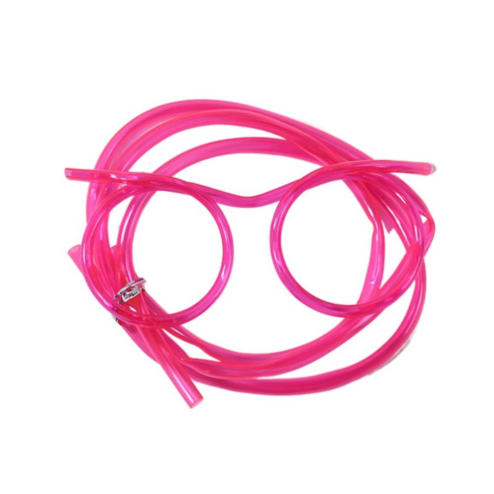 Reusable Straw Drinking Eyeglasses PVC Creativity Toy Novely Loop Straws  Party