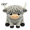 Modern Farmhouse Aesthetic Decor Simulated Highland Yak Tissue Box, Cute Decorative Paper Dispenser, Waterproof Bedroom Dresser Organizer Matte