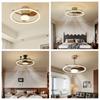Retro Industrial-Style Ceiling Fan Light for Bedroom or Dining Room