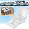 Trading Card Storage Box with Lid, 8 Pockets, Large Capacity Design, Fully Clear, Scratch & Stain Resistant