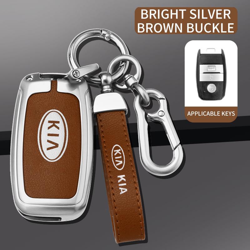 2026 Pegatina Caliente para Coche Funda Carcasa para Llave de Coche de Cuero para Kia RIO 3 4 Optima Xceed Ceed Sorento 2011 Soul 2019 Forte Niro 2023 E