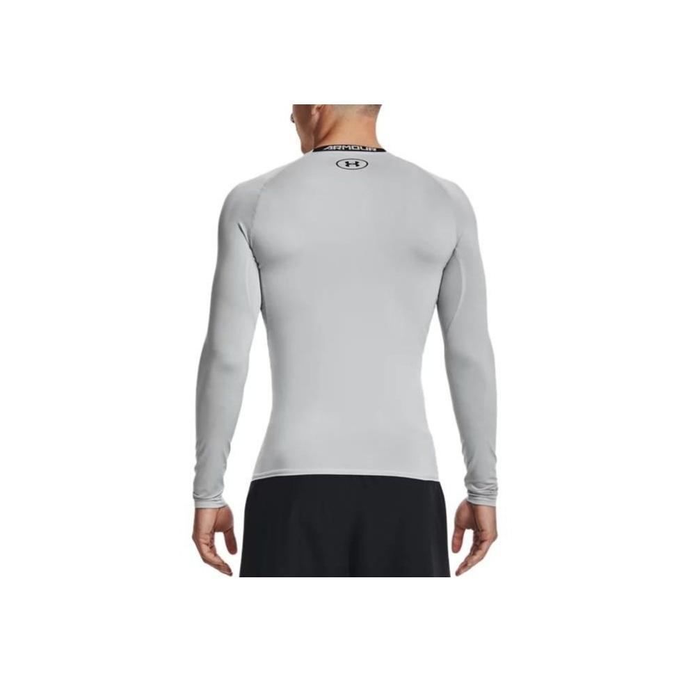 Under Armour Sportovní fitness tričko s dlouhým rukávem Power Stretch Pánské topy Moderní šedá 1257471-011