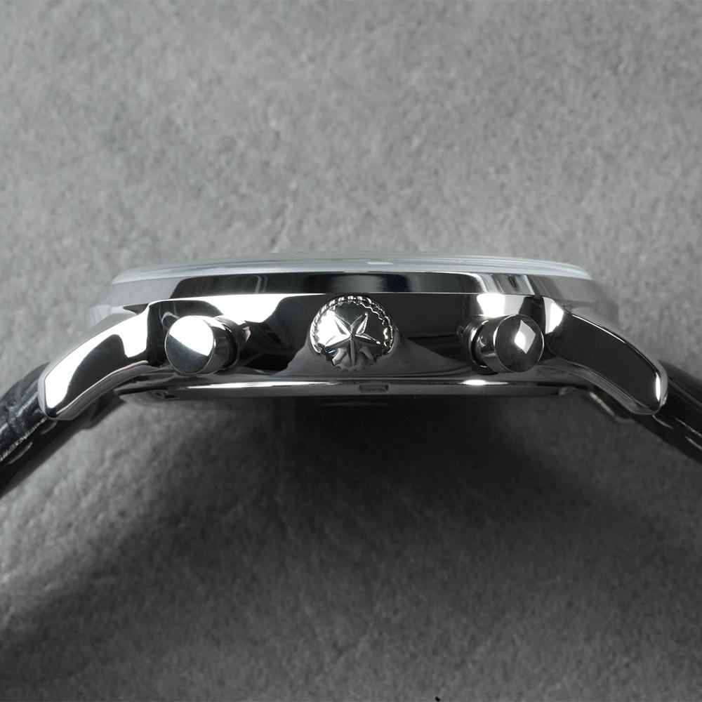 Men's Quartz Watch Multifunctional Three-Eye Six-Needle Casual Business Genuine Leather Men's Watch