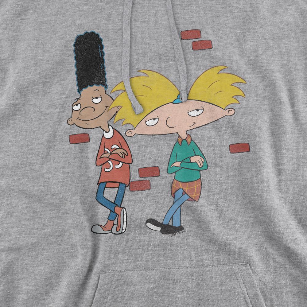 Hey Arnold! Mens Leaning Arnold & Gerald Hoodie