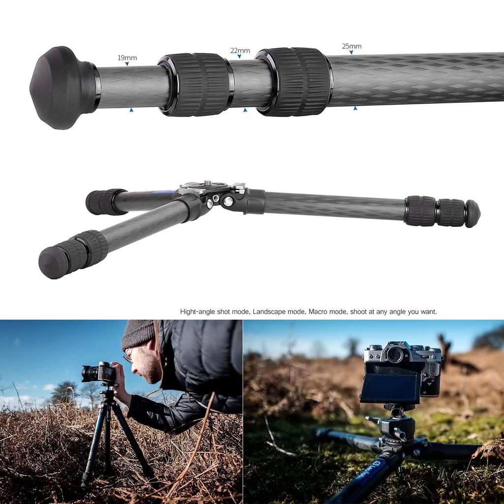 Leo Photo LS Ranger Carbon Small Tripod Head Set LS-253CM+LH-30