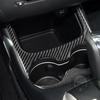 Für Dodge Journey 2011-2017 Kohlefaser Mittelkonsolen-Becherhalter-Panel-Zierleiste Abdeckung Auto-Innenzubehör Dekorativer Aufkleber