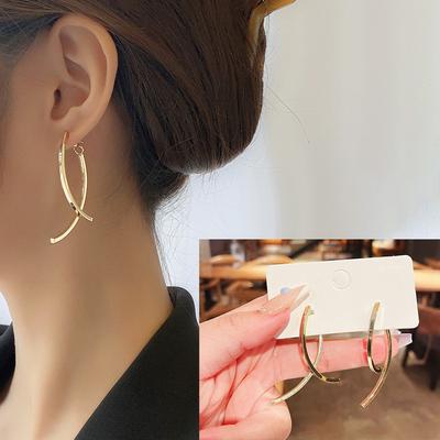 Boucles d'oreilles de mode pour femmes Métal Irrégulier Alliage Bijoux