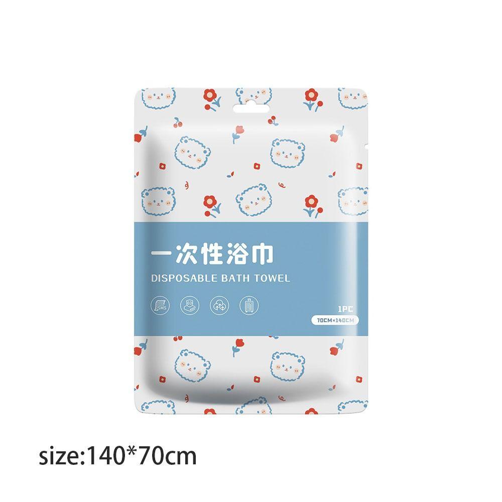 70x140cm Disposable Printed Bath Towel Thickened And Enlarged Washable Bath Towel