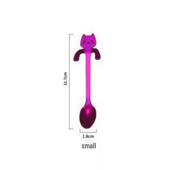 304 Stainless Steel Cat-Shaped Coffee Stirring Spoon
