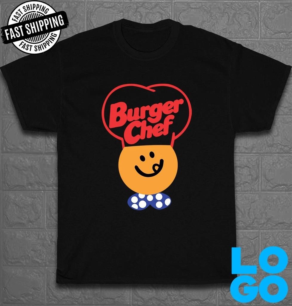 New Burger Chef Logo Men's Funny T-Shirt Made In USA Size S To 5XL