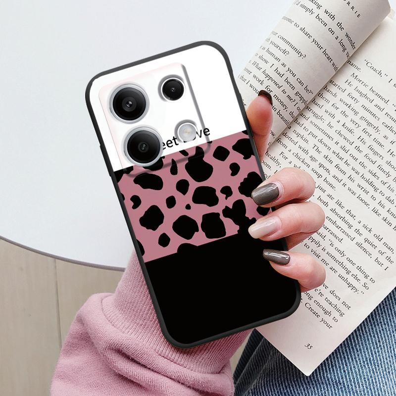 Case For Redmi Note 13 Pro 4G 5G Cute Heart Flower Back Cover Soft Silicone Matte Protective Fundas For Redmi Note13 Pro Bumper