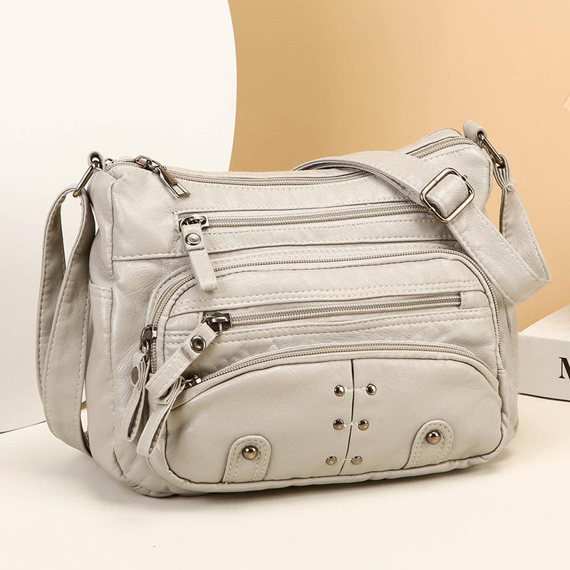 Borsa a Tracolla da Donna Borsa a Spalla Multistrato Vintage