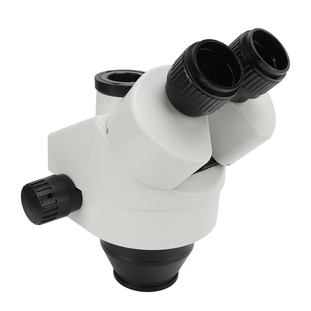 7X45X 3.5X45X Zoom Microscope Head with 0.5X+1X Object Lens High Resolution Trinocular Stereo Microscope Head