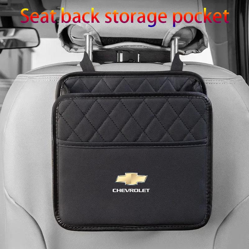 Autositz-Aufbewahrungstasche Leder-Müllsack für Chevrolet Spark Captiva Cruze Tracker Orlando Trax Epica Malibu Equinox Sonic