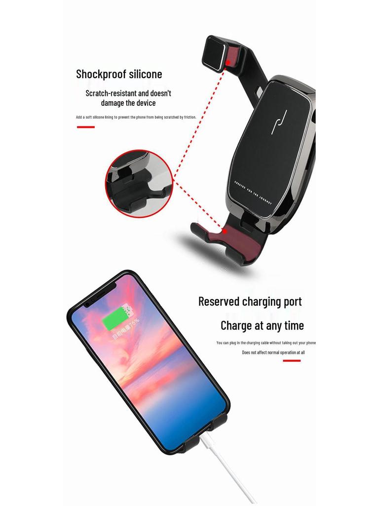 Compatible with 2015-2021 Buick Verano (excludes hatchback GS) car phone holder.