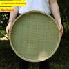 Handmade Round Bamboo Sieve and Winnowing Basket for Drying and Decoration