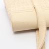 Used BVLGARI Logo Mania Handbag Canvas Leather Beige Beige Used Women
