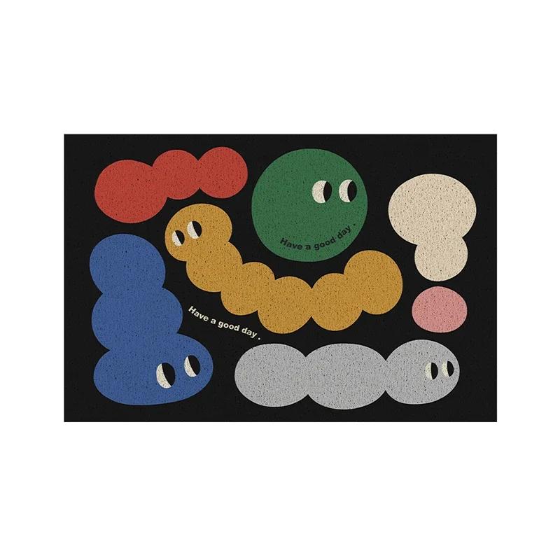 

Дверной коврик Входные коврики Добро пожаловать Домашнее украшение Мультяшный уличный ковер Нескользящий кухонный коврик Придверный коврик Alfombrilla De Entrada 45x75cm
