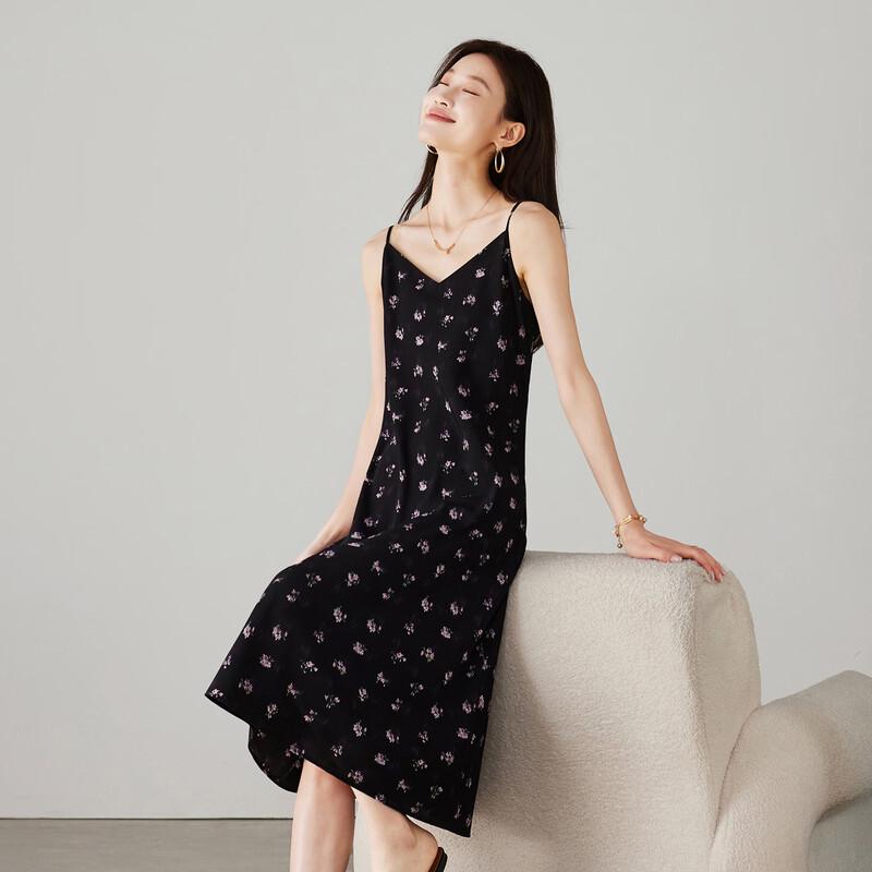 SOFSIL 2026 Spring/Summer French Floral Spaghetti Strap Dress S