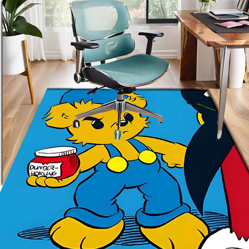 Bamse Pattern Rug, Indoor/Outdoor Mat, for Picnic, Gameroom, Bedroom, Office, Living Room, Home Decor Carpet, Birthday Gift