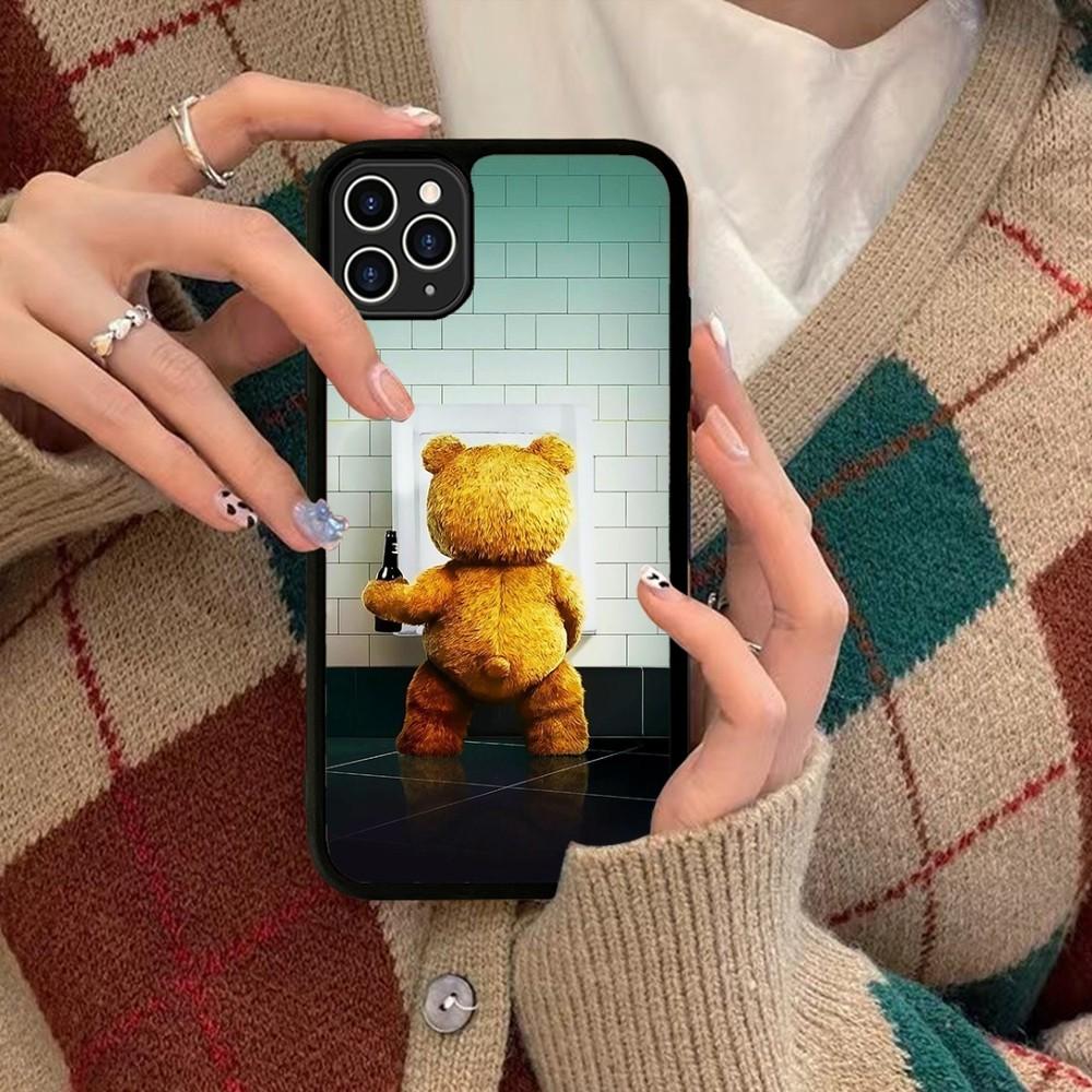 Ted Bear Phone Case Silicone PC+TPU For For IPhone 11 12 13 14 15 16 Plus Pro Max Cover