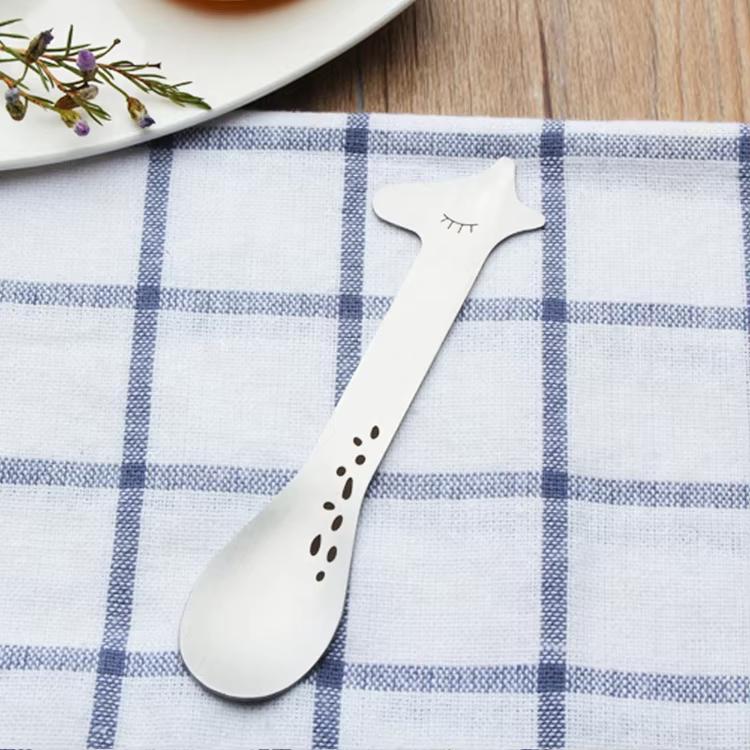 

1 Piece Creative Animal Dessert Spoon Stainless Steel Ice Cream Spoon Dessert Spoons For Kids Dinnerware YY056 жирафовый